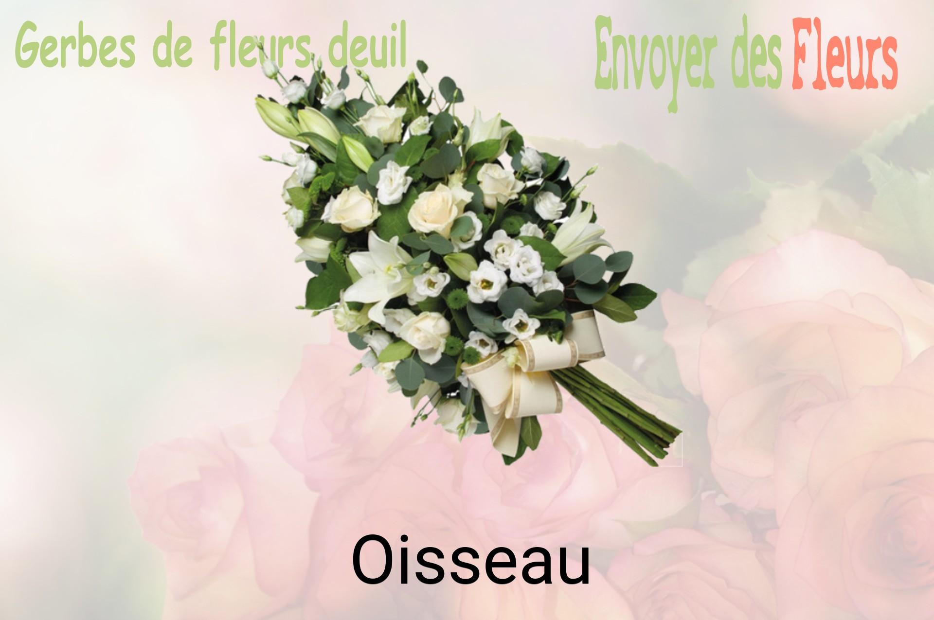 Gerbe de fleurs de deuil livrée à Oisseau